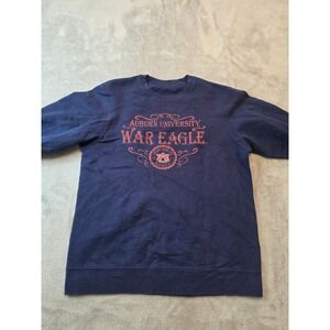 Auburn University War Eagle Sweatshirt Mens M Navy Blue Crewneck Tigers